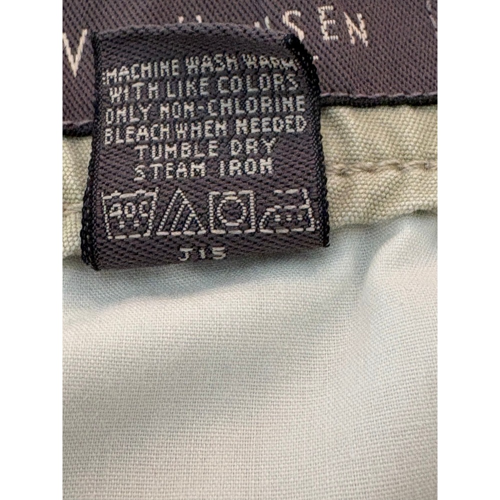 VanHeusen Men Cargo Shorts Size 38 Khaki Tan Cotton Elastic Waist Utility Pocket - Picture 13 of 13